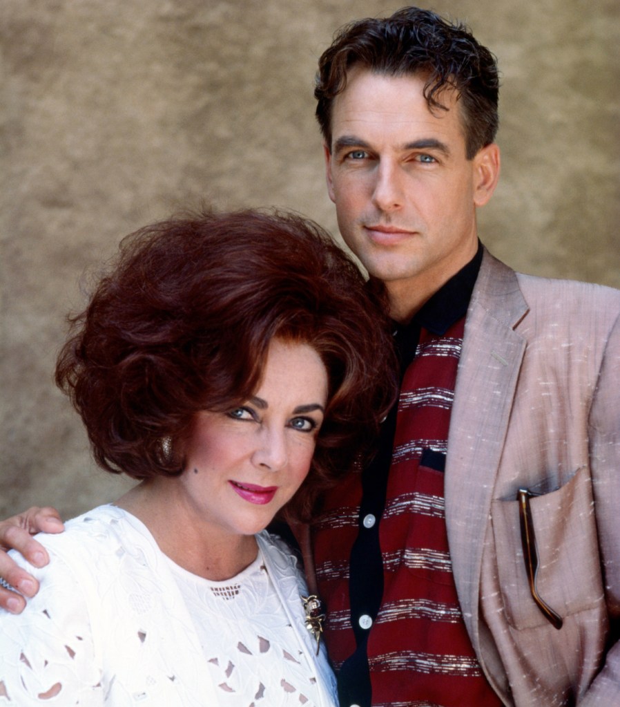 Elizabeth Taylor and Mark Harmon in 'Sweet Bird of Youth,' 1989