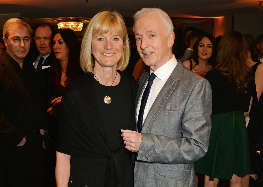 Christine Savage (L) and Anthony Daniels attend the Jameson Empire Awards 2016 at The Grosvenor House Hotel on March 20, 2016 in London, England. 