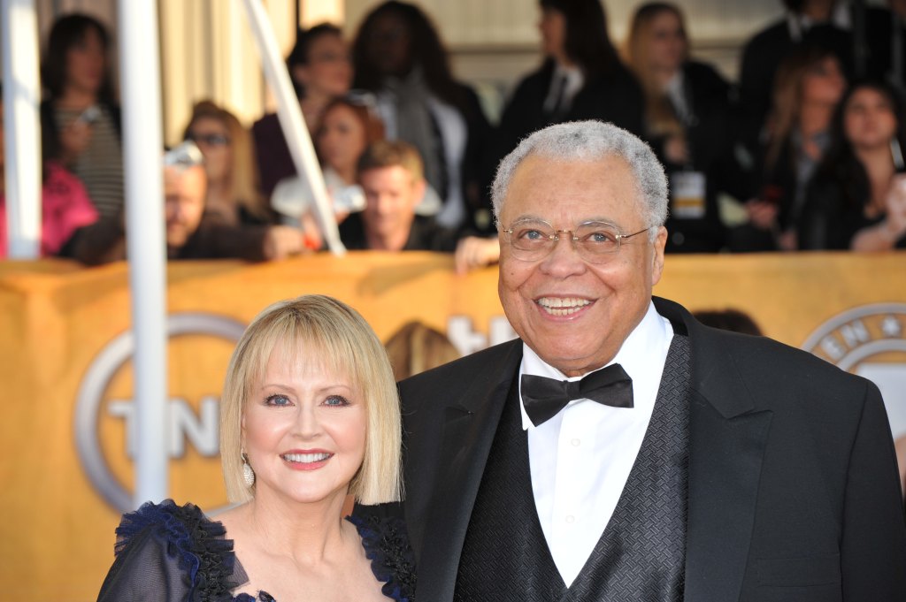 US actor James Earl Jones and wife arrive at the 15th Annual Screen Actors Guild Awards held at the Los Angeles Shrine Exposition Center.