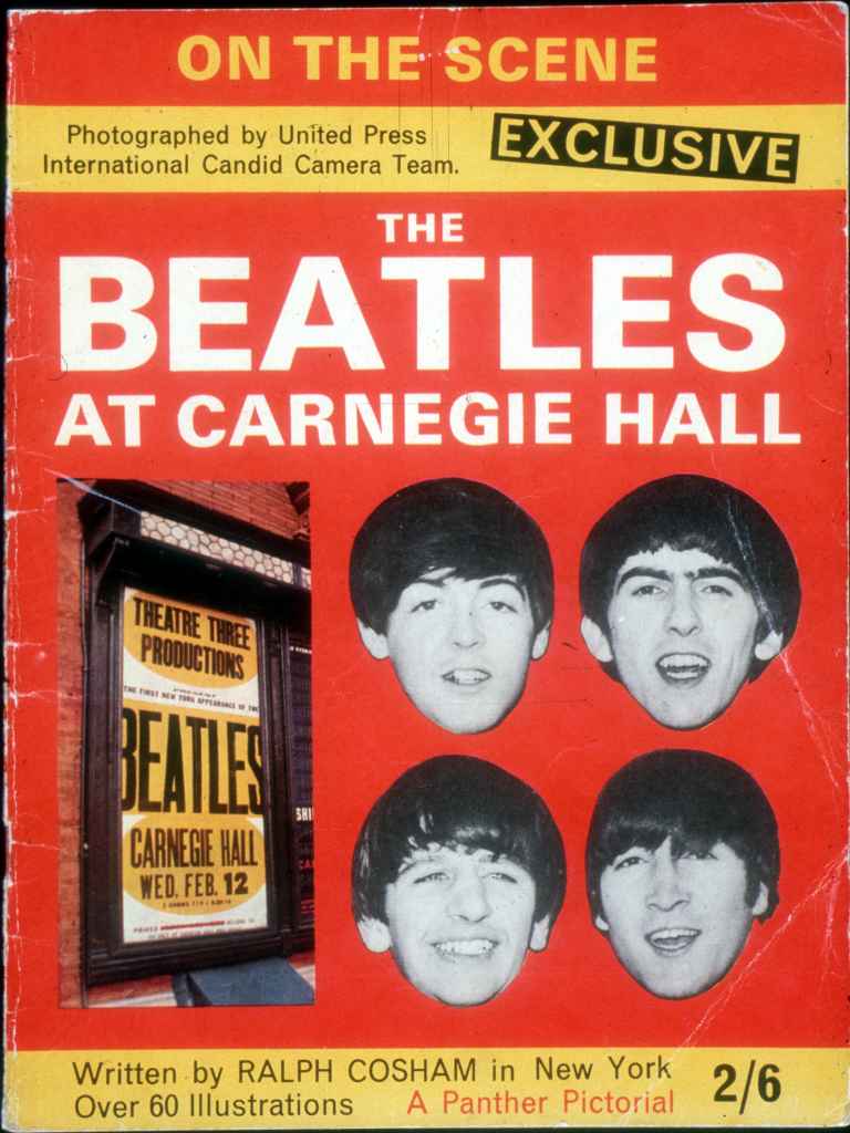 NEW YORK - FEBRUARY 12: Fanzine of the rock and roll band "The Beatles" performance at Carnegie Hall on February 12, 1964 in New York City, New York.