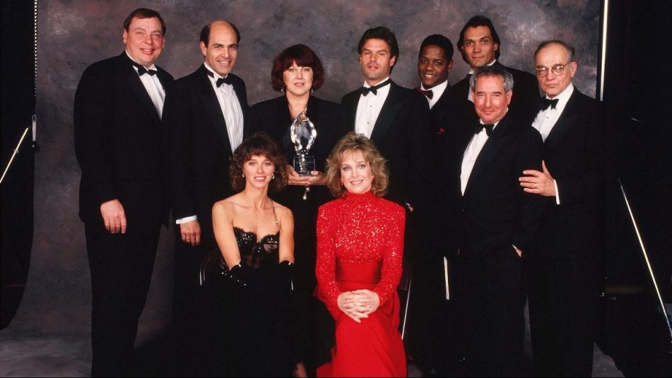 Cast of 'L.A. Law' at the People's Choice Awards, 1989
