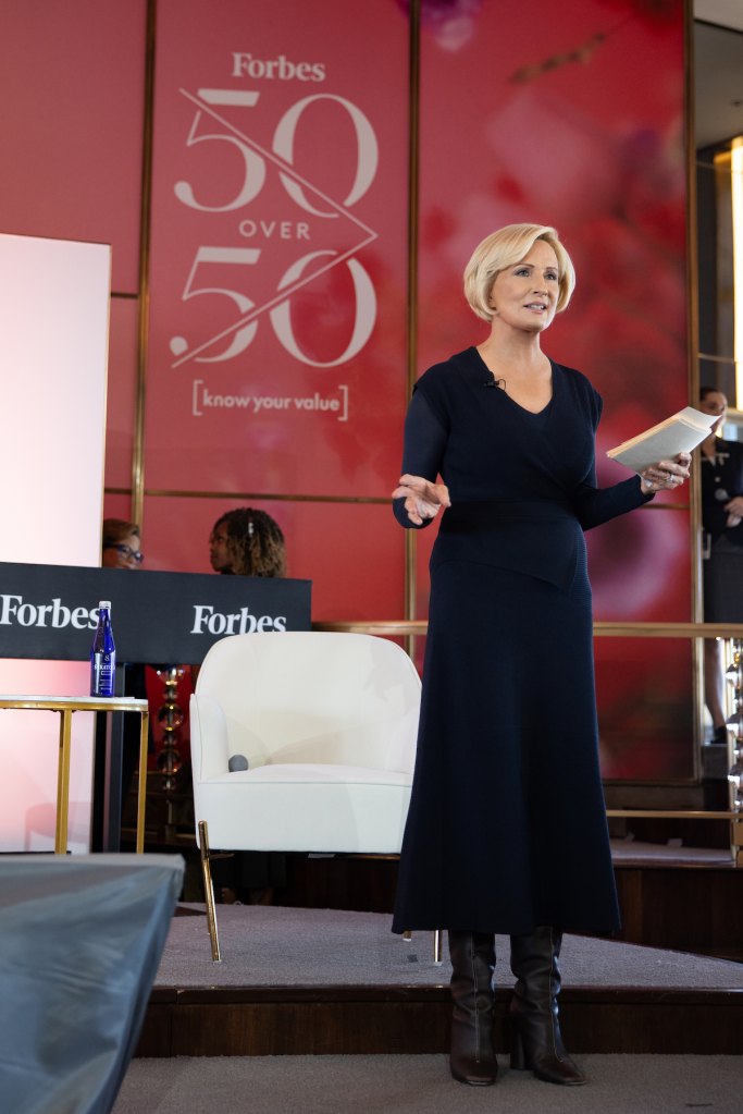 Mika Brzezinski speaks at the 50 Over 50 panel