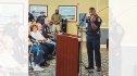 Officer Alexander Strachan performing