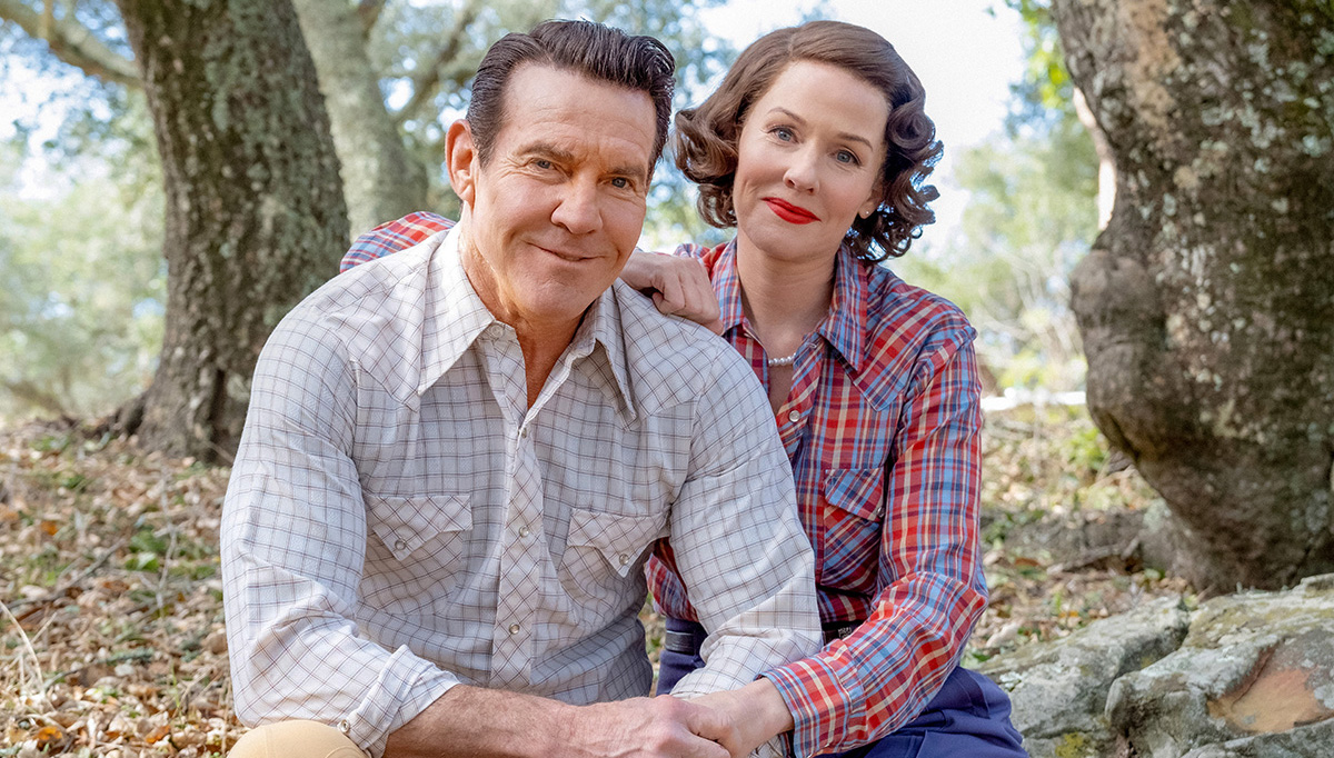 Dennis Quaid and Penelope Ann Miller in 'Reagan'