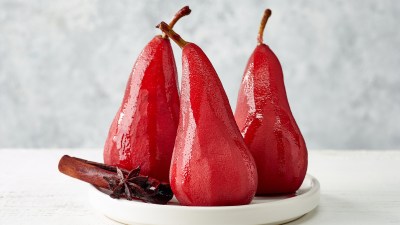 Poached Pears in Red Wine Recipe Is an Easy Yet Elegant Dessert Option