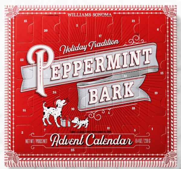 Williams Sonoma Peppermint Bark Advent Calendar