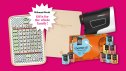 An image of various gifts I'm giving this holiday season as a shopping editor with a callout that has the Woman's World logo and 'Gifts for the whole family!'