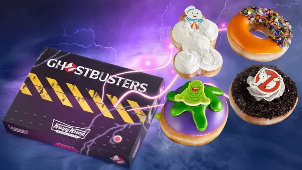 new donuts from the Krispy Kreme x Ghostbusters specialty collection