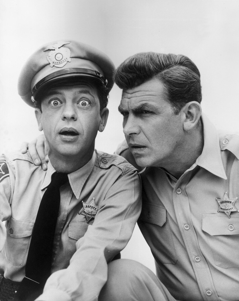 Don Knotts and Andy Griffith