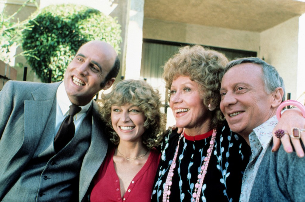 Norman Fell and the cast of The Ropers