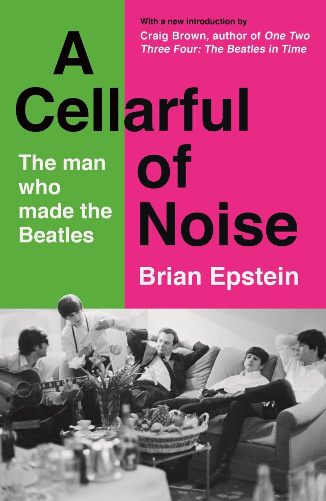 The cover of Beatles manager Brian Epstein's memoir, A Cellarful of Noise.