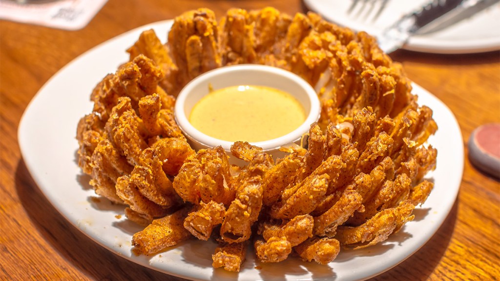 A restaurant-style Outback bloomin onion