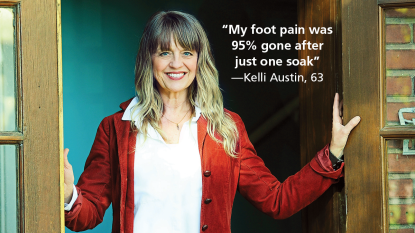 Kelli Austin, who had top of foot pain
