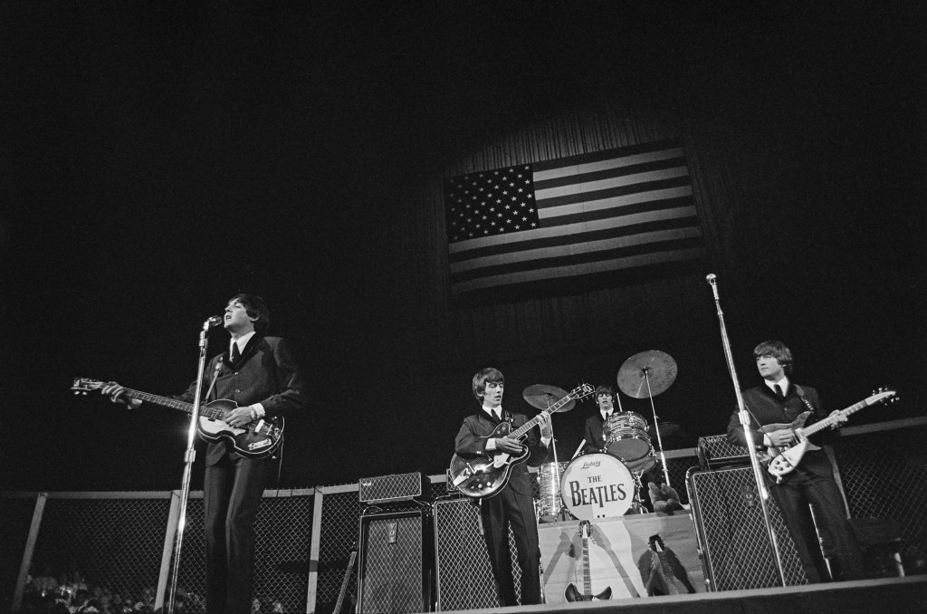 The Beatles perform at the Cow Palace in Daly City, California, during their Summer 1964 United States and Canada Tour, 19th August 1964.