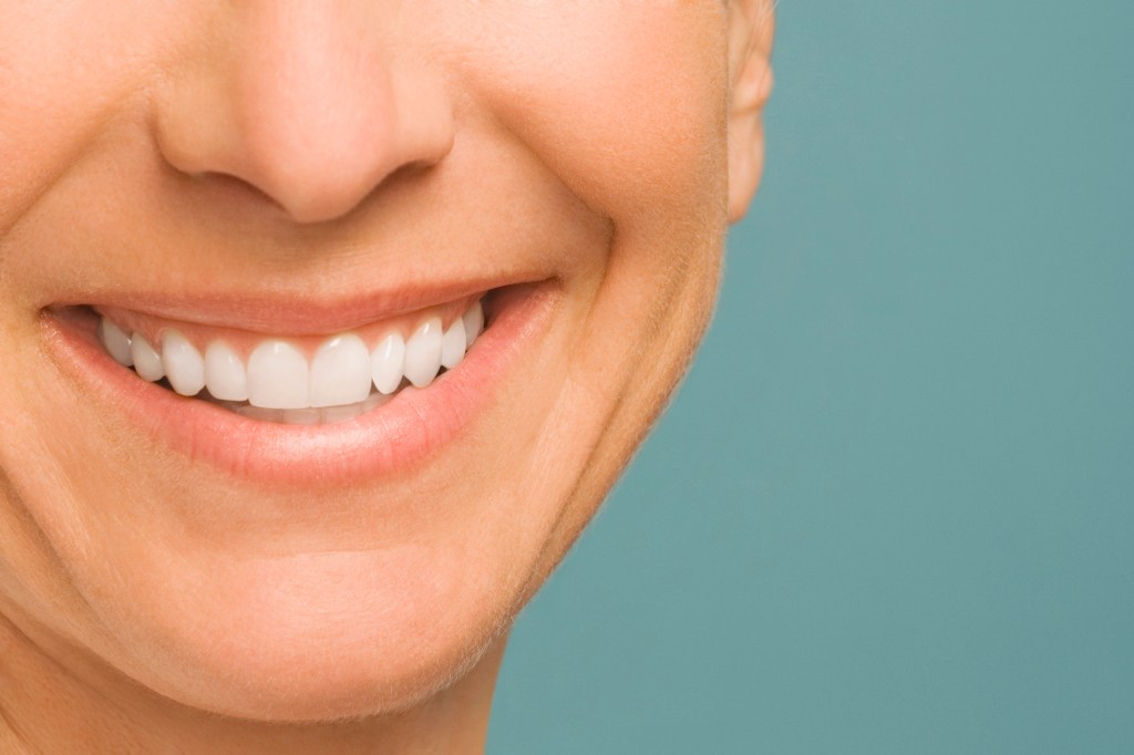 Close up of woman's smile