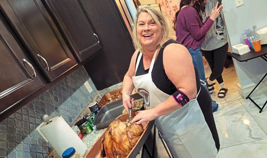Karrie cooking