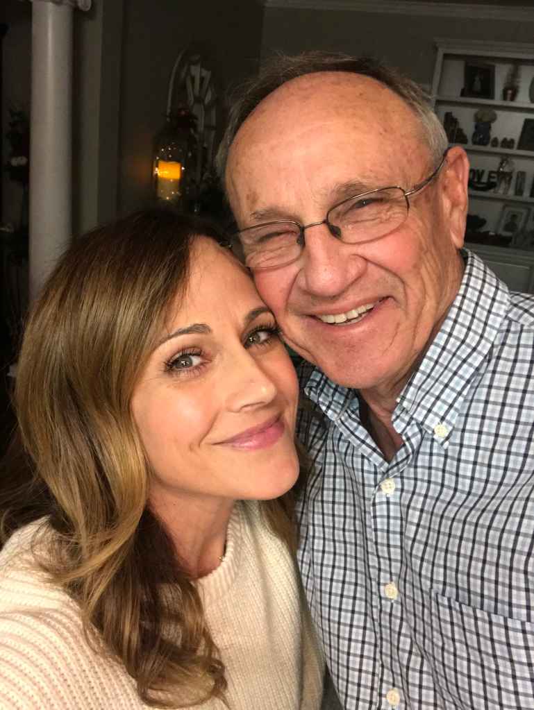 Nikki DeLoach and her dad