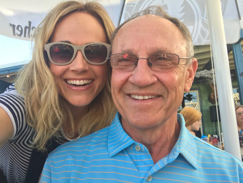 Nikki DeLoach and her dad