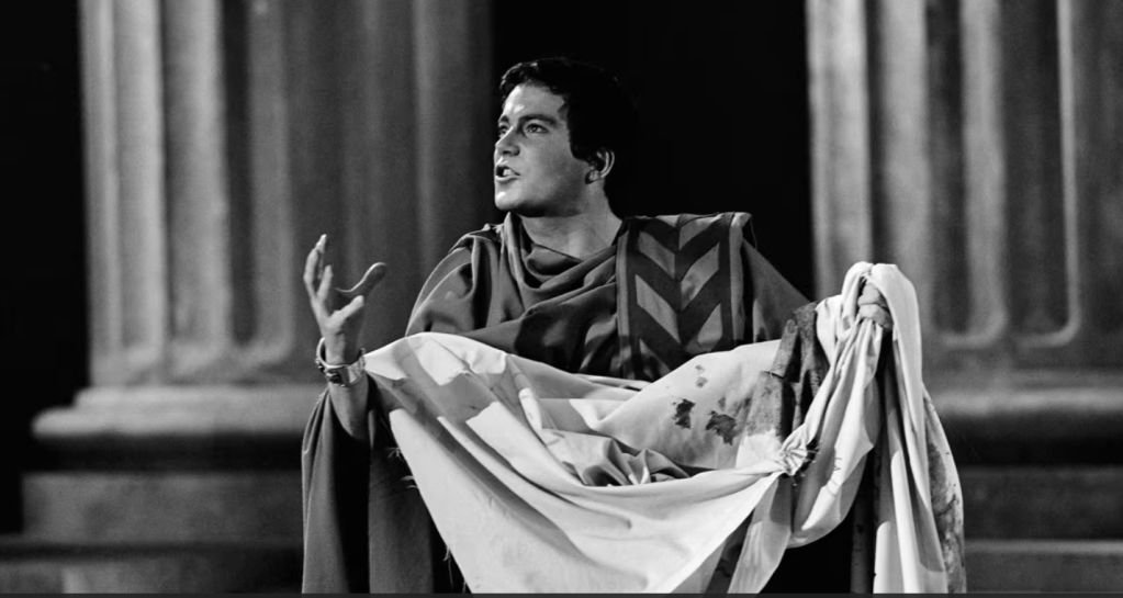 William Shatner plays Marc Antony in a Stratford Shakespeare Festival production of Julius Caesar.