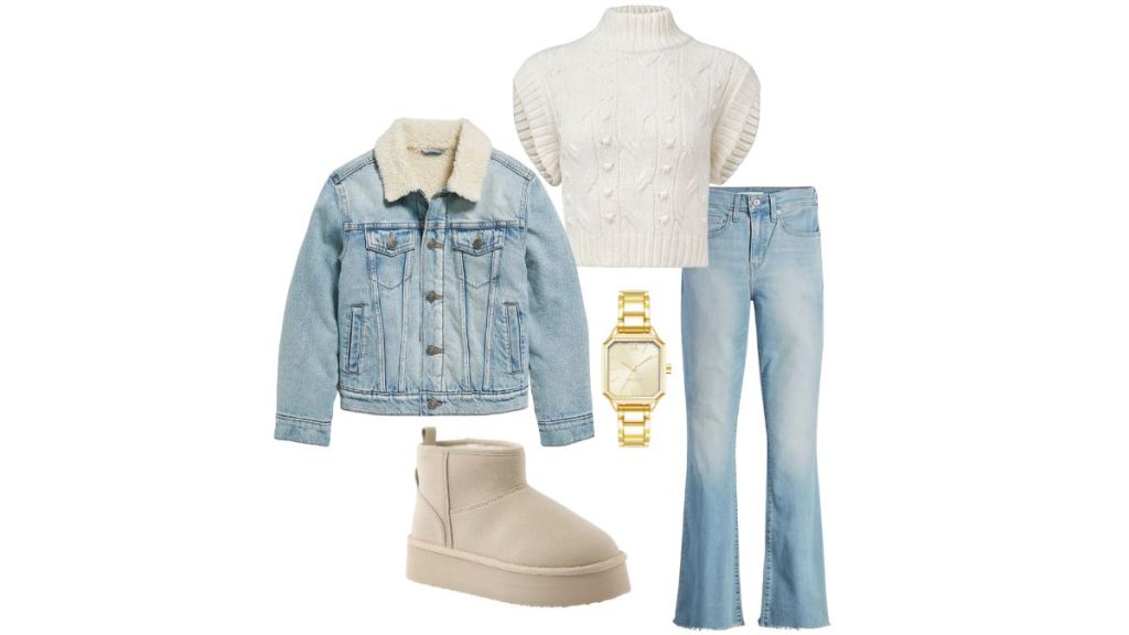 jean jacket outfits comfy and cozy