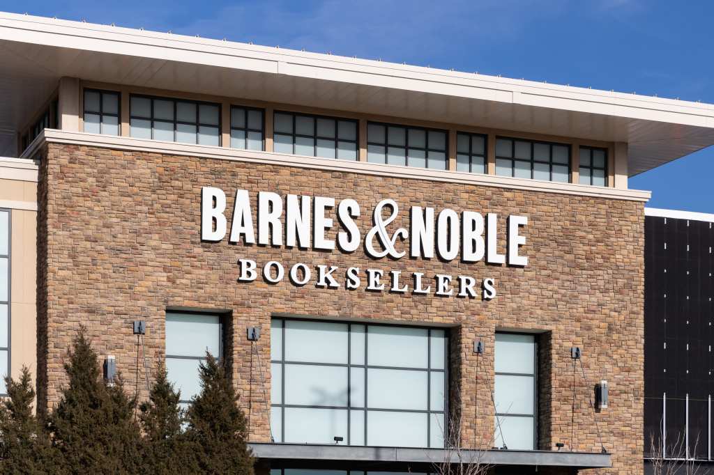 Oak Brook, IL, USA - February 12, 2024: Barnes & Noble Booksellers is a book store chain with almost 600 locations over the United States.