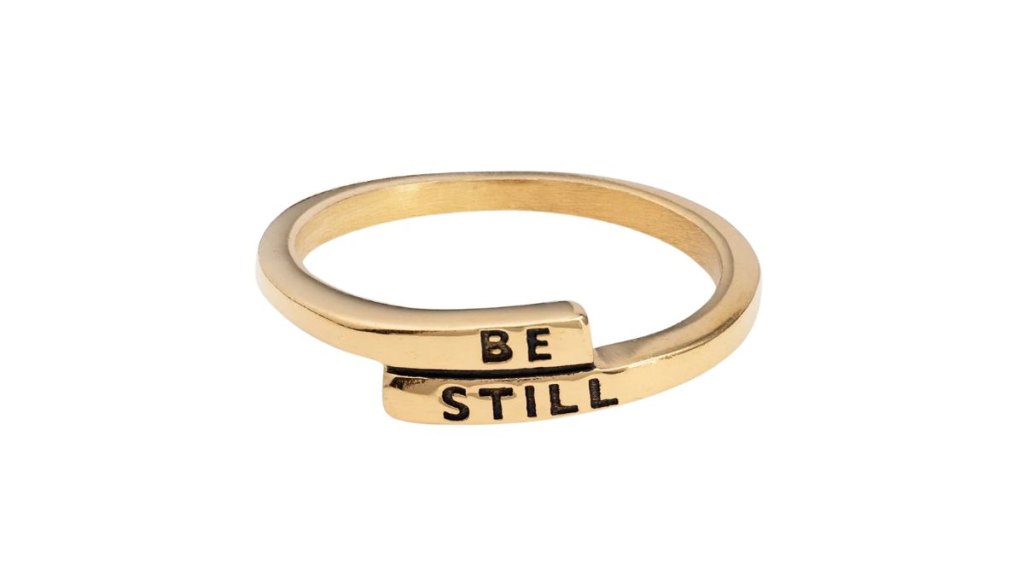 Elevated Faith Be Still Ring