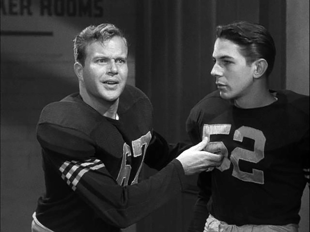 Leonard Nimoy in 1952's Francis Goes to West Point, about a talking donkey who pre-dated the series Mister Ed.