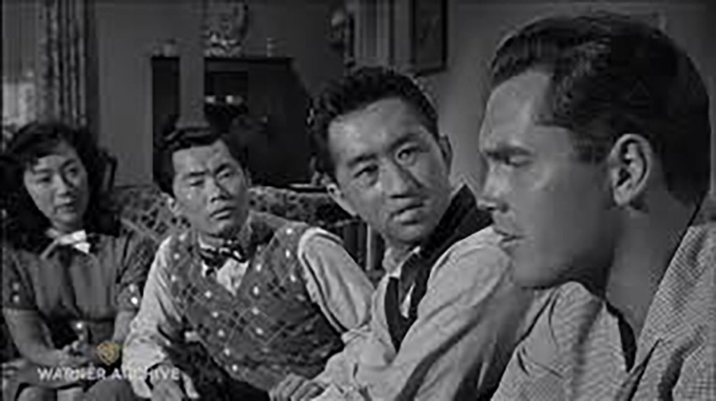 Hell to Eternity (1960). Interestingly, this photo features George Takei and Jeffrey Hunter, who would play Captain Christopher Pike in the first Star Trek pilot, 1964's "The Cage."