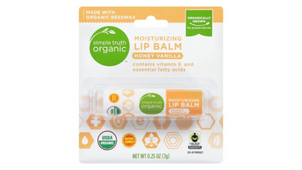 Simple Truth Organic Honey Vanilla Moisturizing Lip Balm