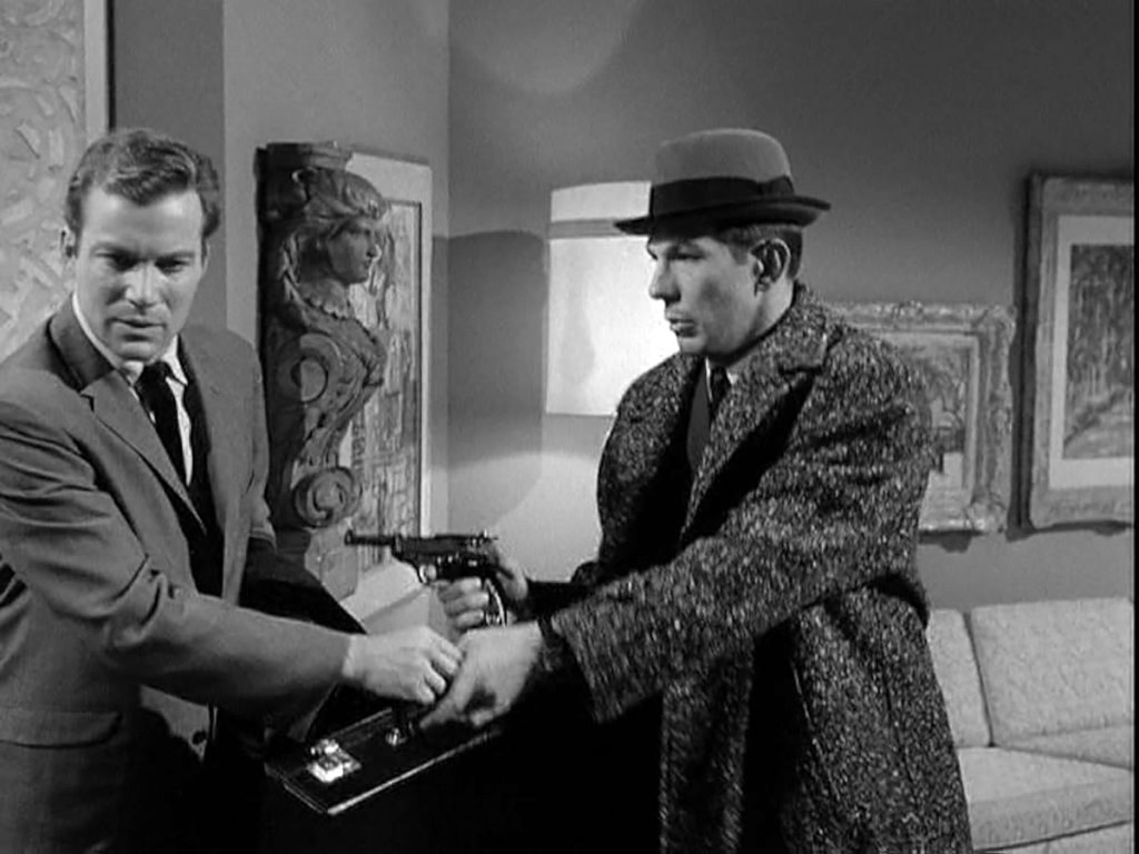 The year before they co-starred in the second Star Trek pilot, "Where No Man Has Gone Before," William Shatner and Leonard Nimoy appeared in an episode of The Man from U.N.C.L.E.