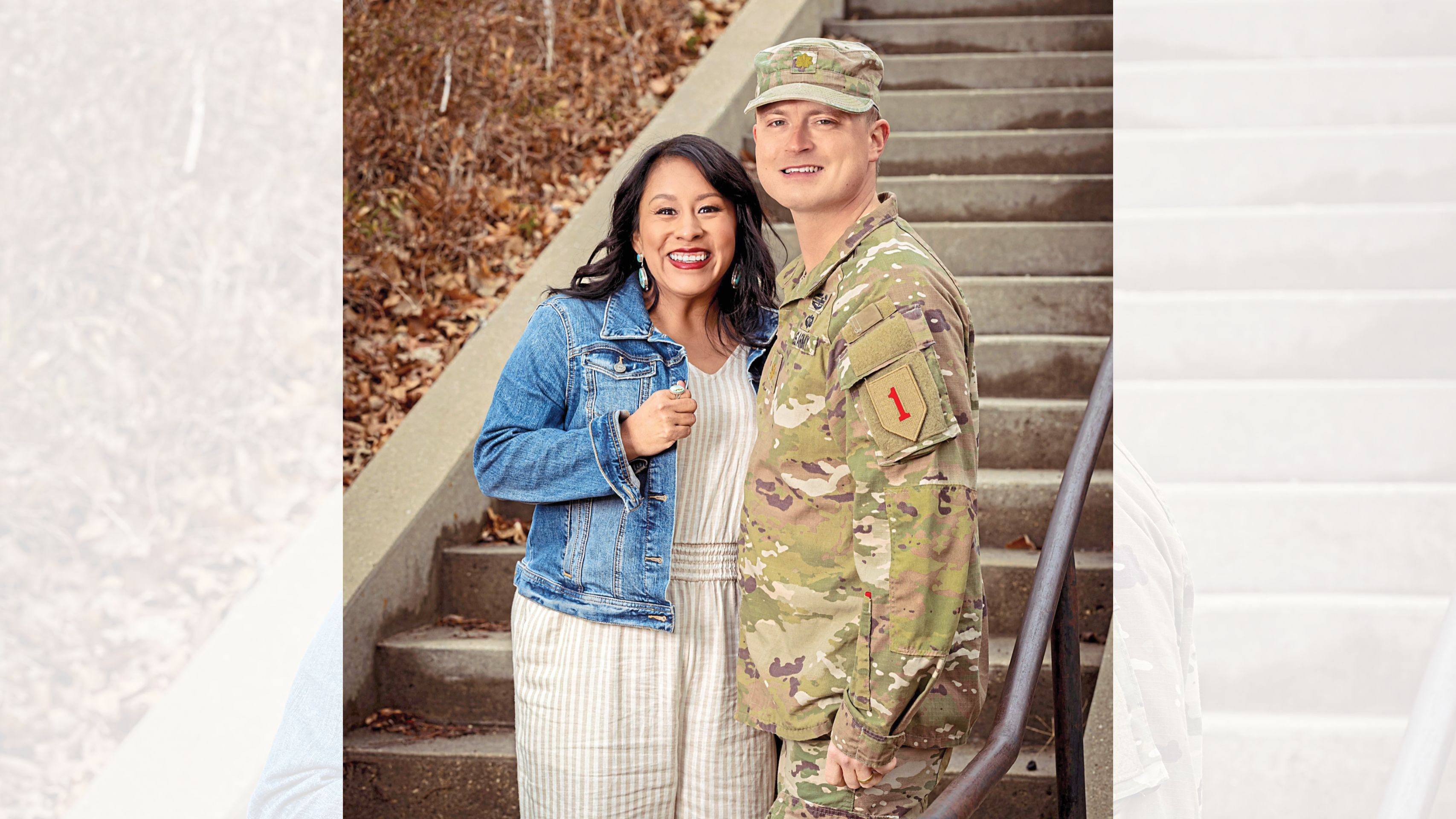 Monica and her husband, Lt. Colonel Gregory Bassett