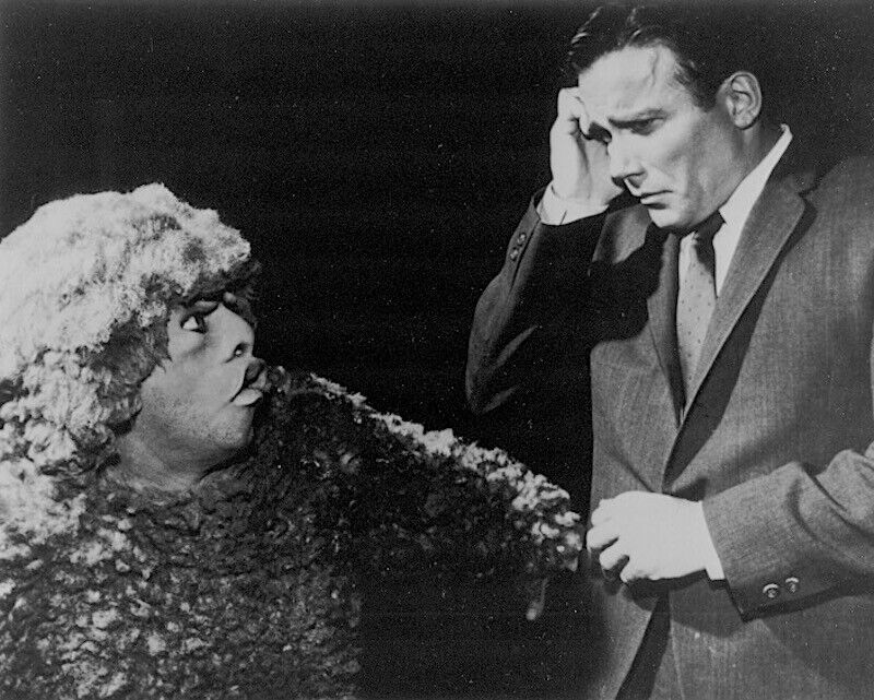 Publicity shot from the classic 'Twilight Zone' episode 'Nightmare at 20,000 Feet.'