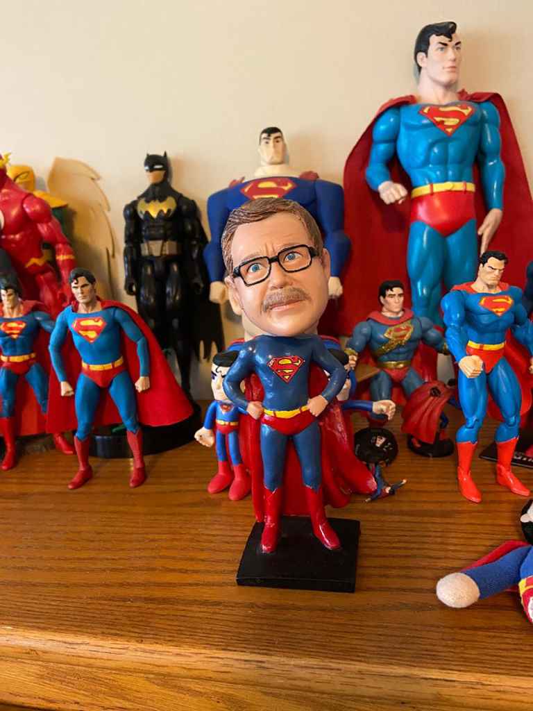 "Bobble-Ed," as the author's aunt refers to this particular item given to him by his wife.