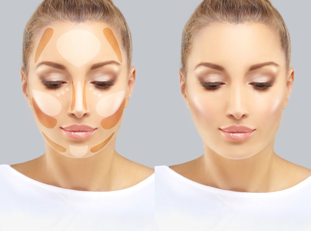 how to contour the face demonstration