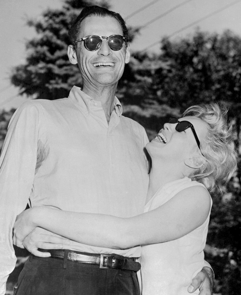 Arthur Miller and Monroe in 1956