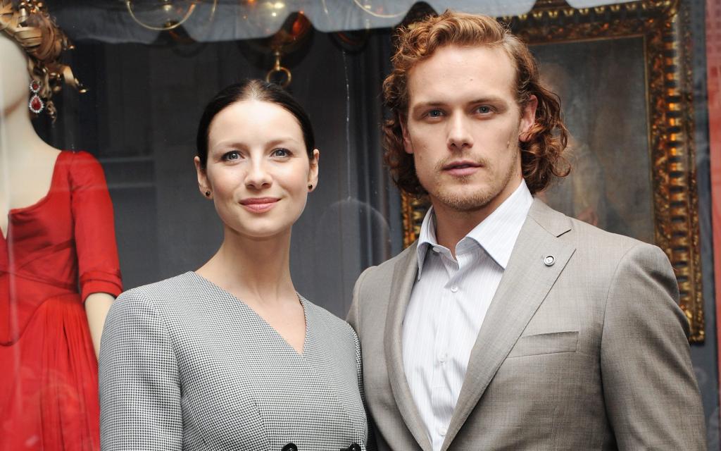 Caitriona Balfe and Sam Heughan, 2016