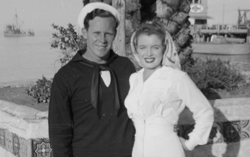 Marilyn Monroe and her husband, James Dougherty, in 1943