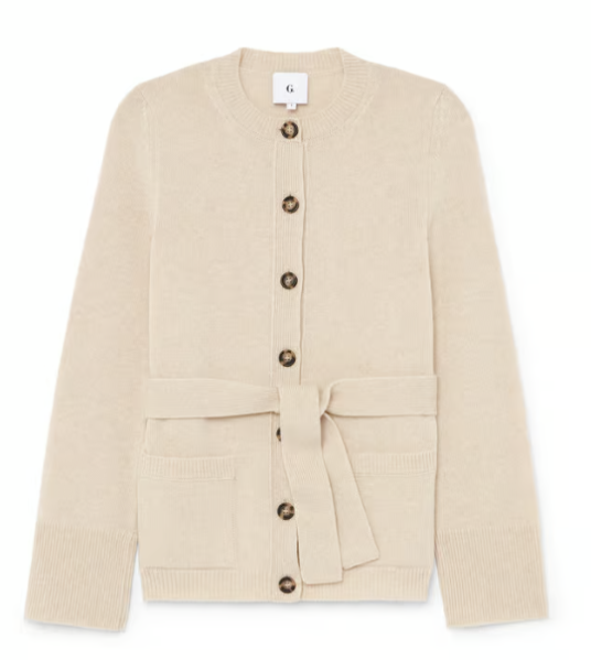 G. Label by goop The Slim Belted Cardigan
