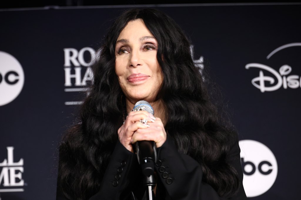 Inductee Cher speaks in the press room during the 2024 Rock & Roll Hall Of Fame Induction Ceremony streaming on Disney+ at Rocket Mortgage Fieldhouse on October 19, 2024 in Cleveland, Ohio.