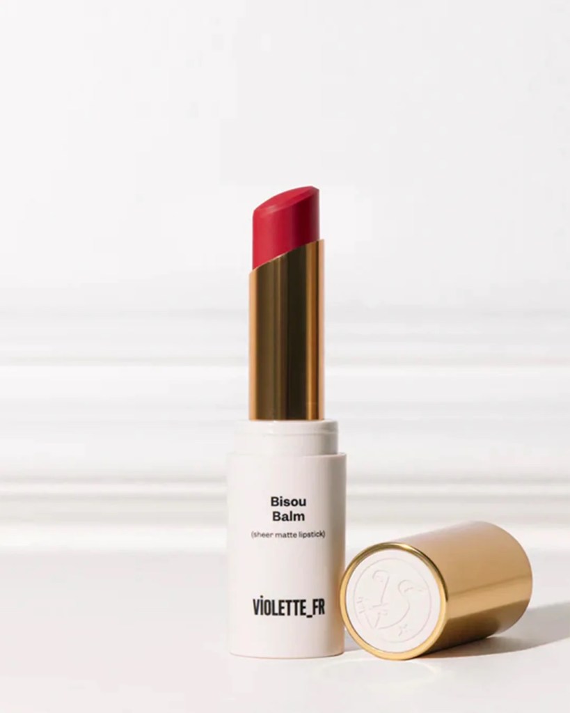Product image of Violette FR Bisou Balm in Amour Fou, a sheer red lipstick