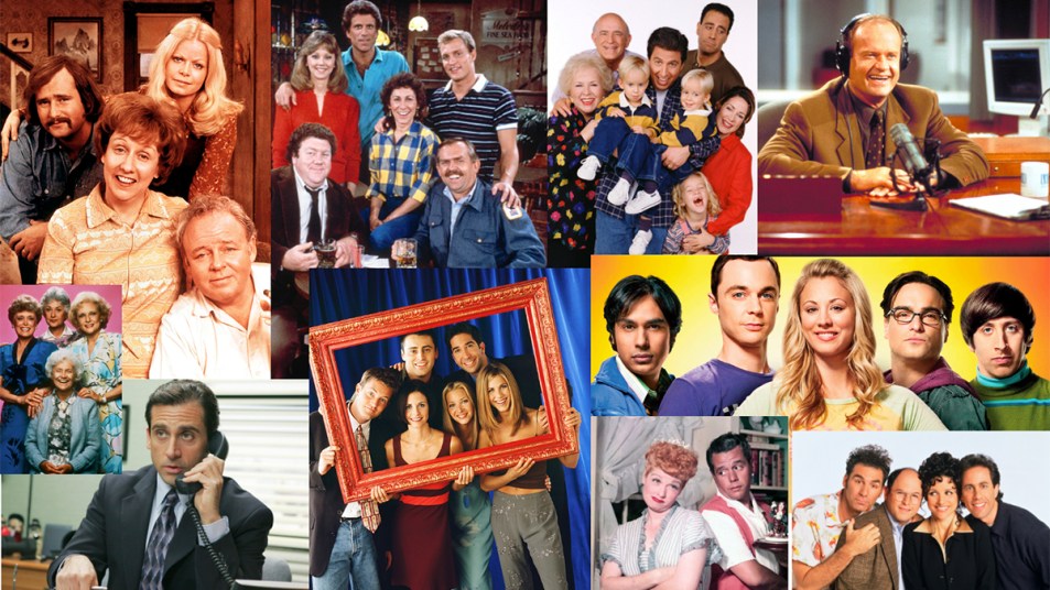 Funniest Sitcoms of All Time: Collage of top 10 shows