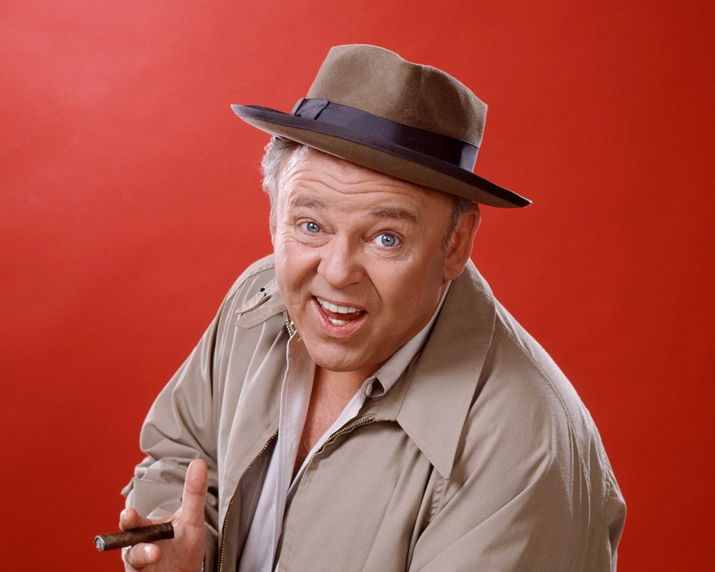 Carroll O'Connor as Archie Bunker from 'All in the Family' in 1975