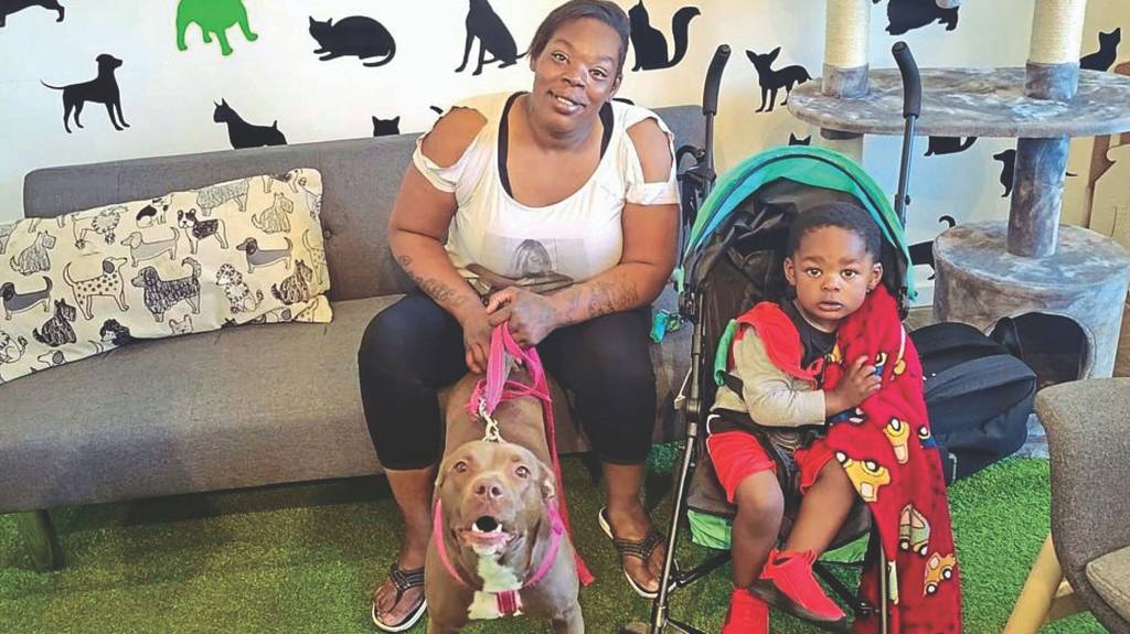 Neisa was reunited with her son Lyrics’ best furry friend, Nae Nae
