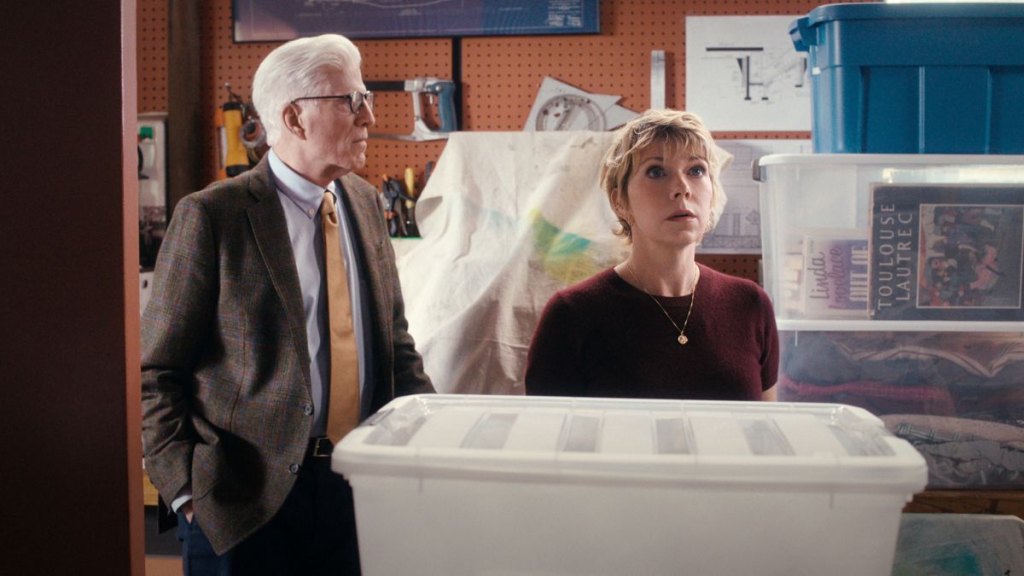 Ted Danson and Mary Elizabeth Ellis in ‘A Man on the Inside’ (2024)