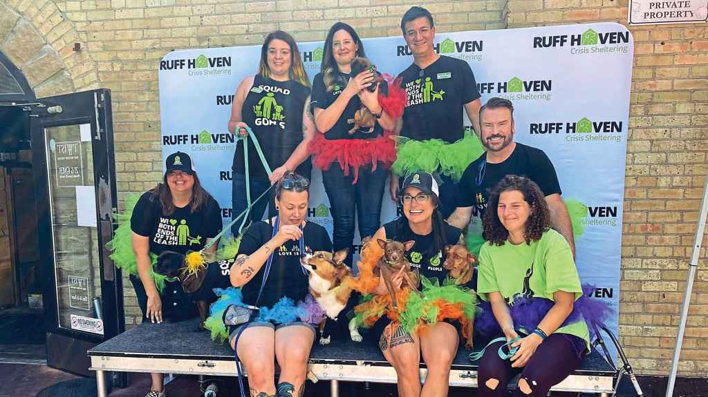 The Ruff Haven team and volunteers create a safe space for pets whose owners are displaced