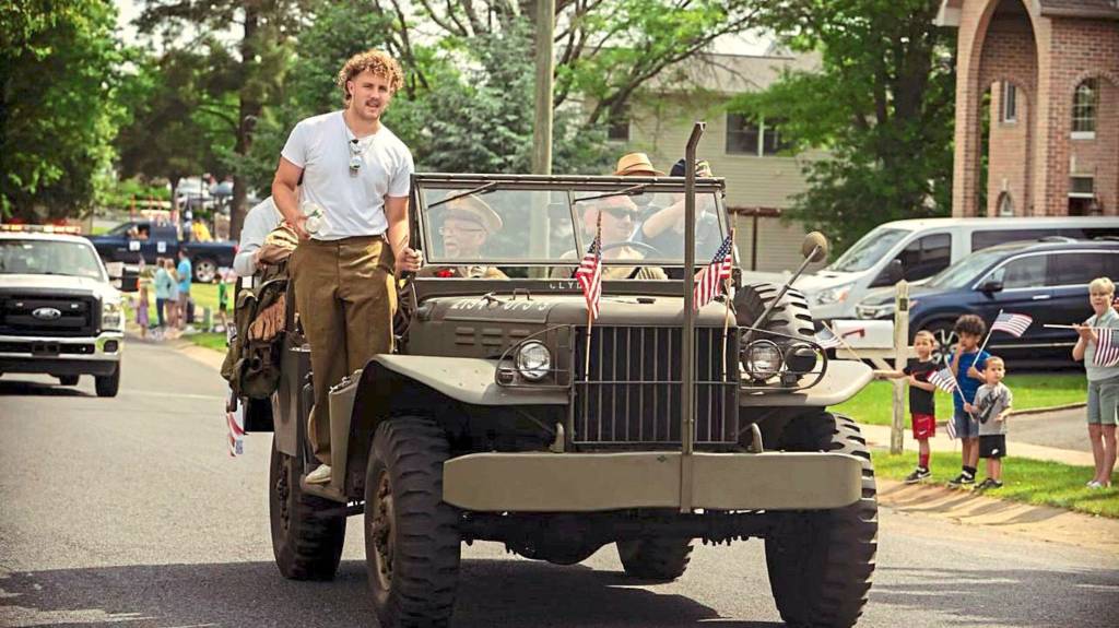 Tyler Boland and Richard DeVerter in Jeep