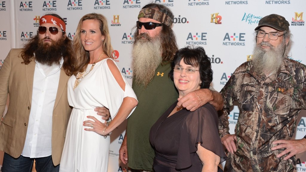 Willie Robertson, Korie Robertson, Phil Robertson, Miss Kay Robertson and Si Robertson, 2012