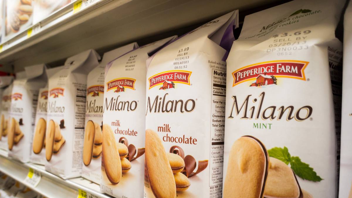 Milano Cookies on Shelf