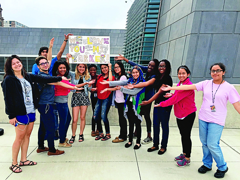 Tricia’s students at Tarrant County College spreading the love in 2016