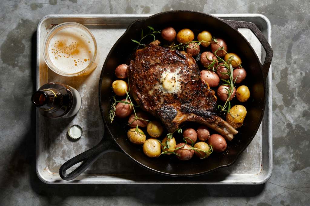 steak for potato skillet for valentine's day dinners for two